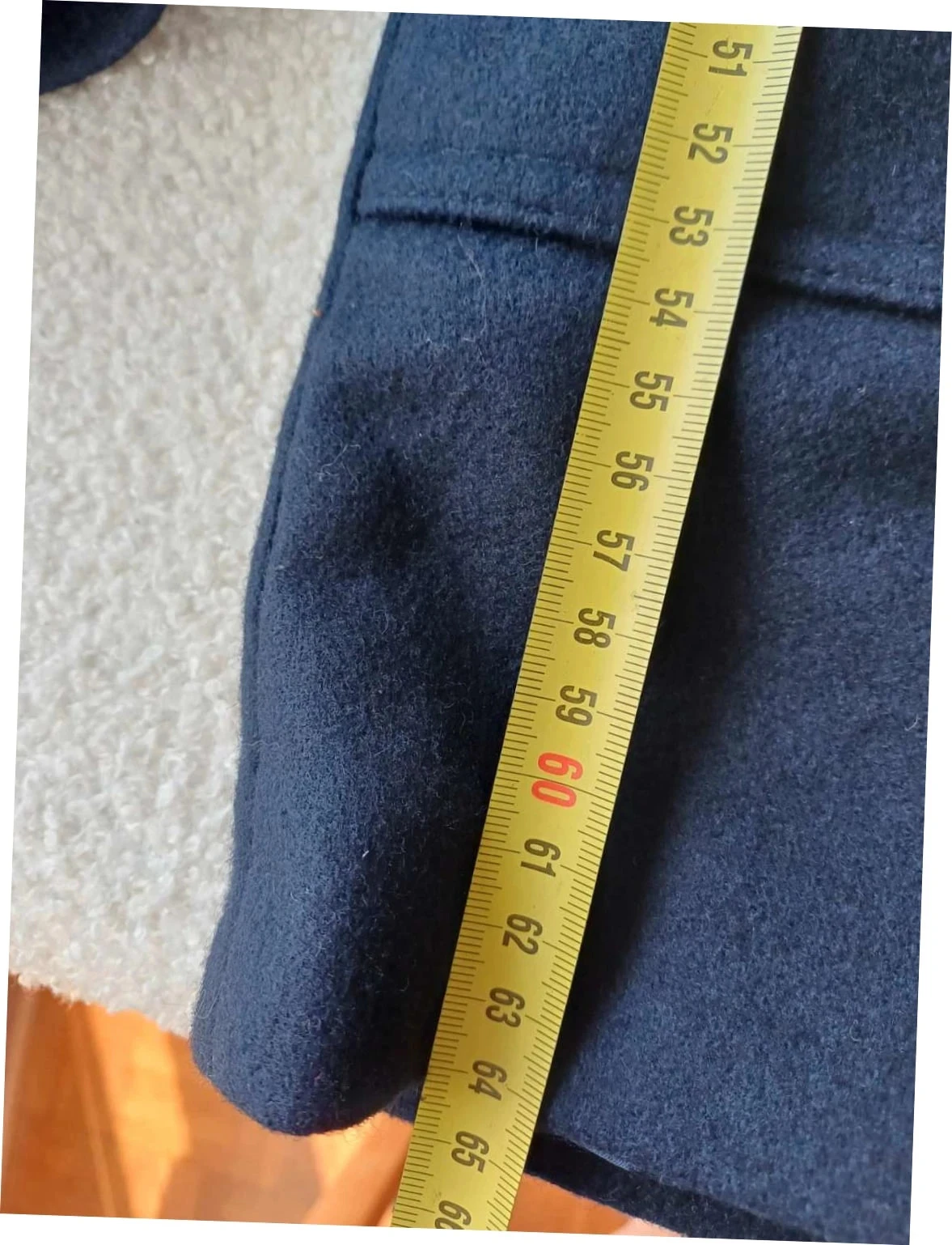 Duffle-coat bleu marine en laine Naf naf - Taille 36 (S) – photo 6